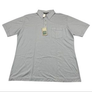 Vtg 70s 80s Jantzen Natural Touch Mens XL Polo Shirt Deadstock NWT Retro Gray